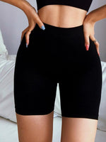 High-Stretch Black Biker Shorts - 3