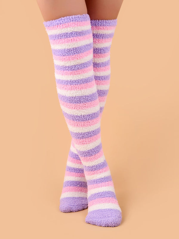 Over The Knee Fuzzy Socks