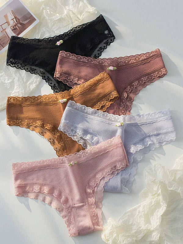 Multicolor Lace Boyshort Panties