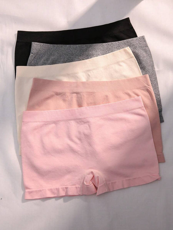 Plain Soft Knitted Boyshorts