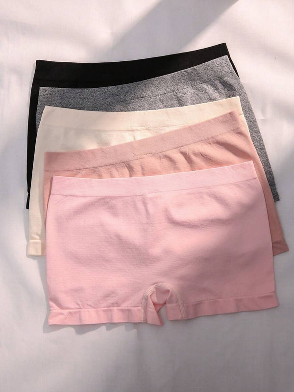 Plain Soft Knitted Boyshorts