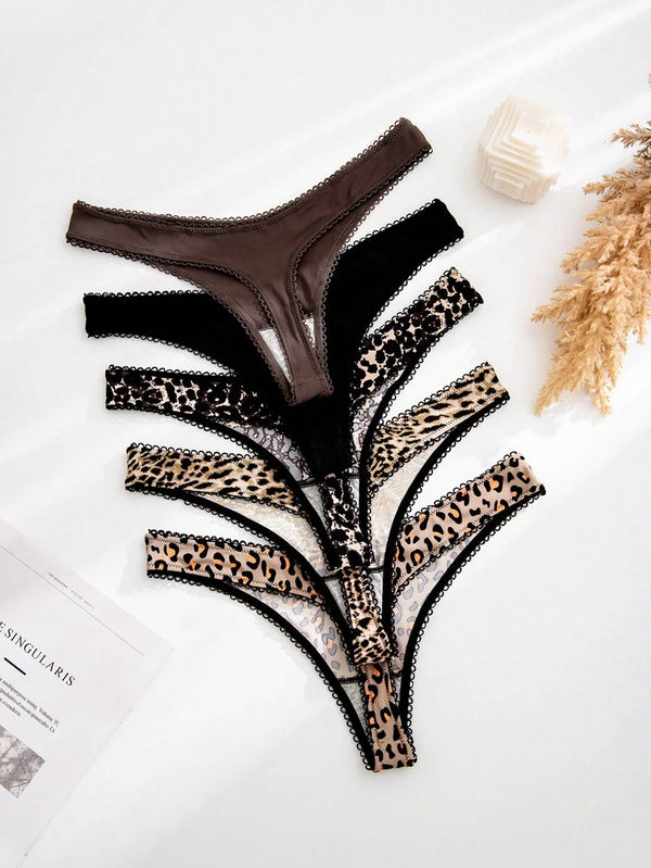 Classic Leopard Thong Set