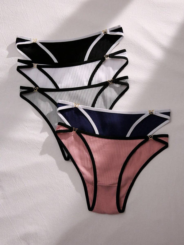 Ribbed Knit Panty Set