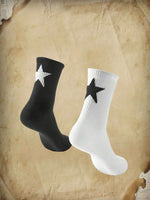 Star Pattern Crew Socks - 2