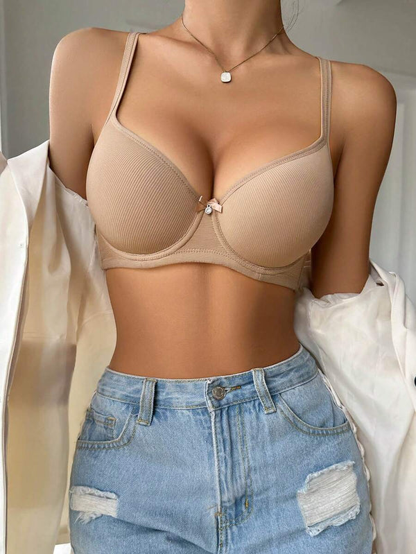 Bow Detail Underwire Lingerie Bra