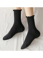 Ruffle Crew Socks Set - 5