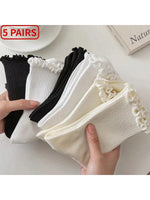 Ruffle Crew Socks Set - 1