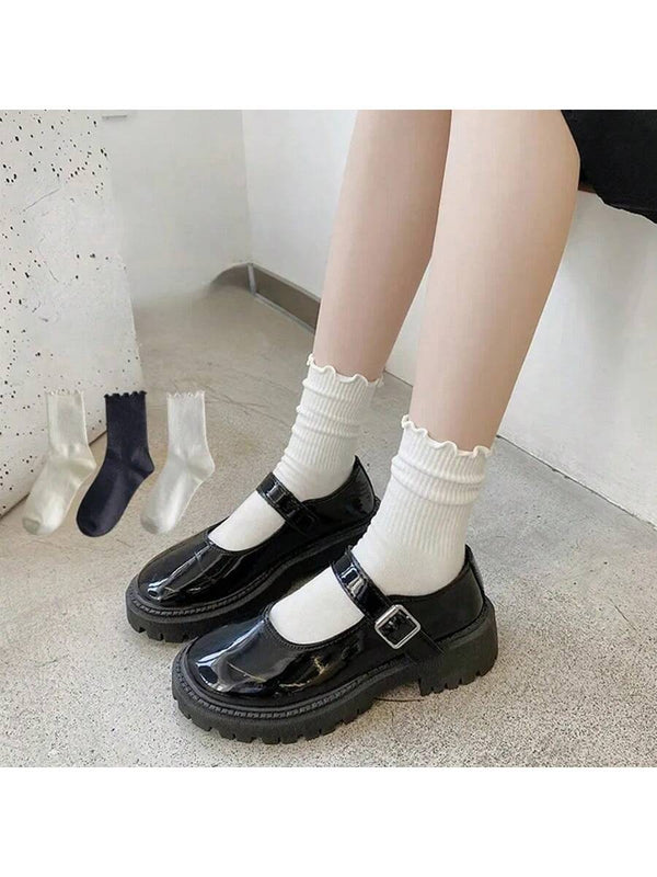 Ruffle Crew Socks Set