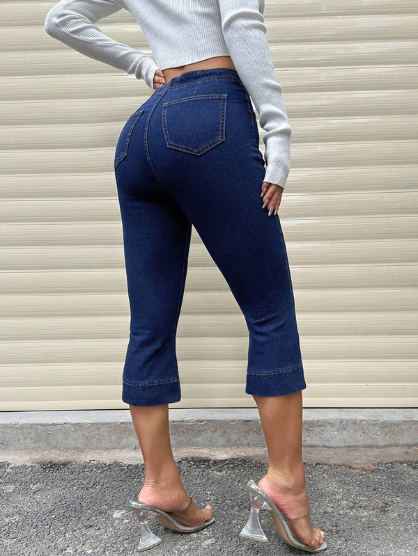 Denim Capri Pants