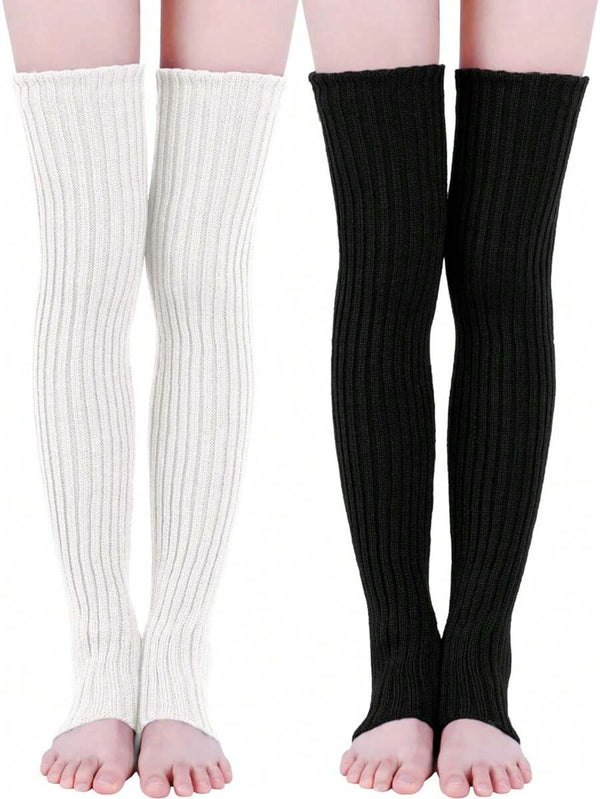 Over-Knee Knit Leg Warmers
