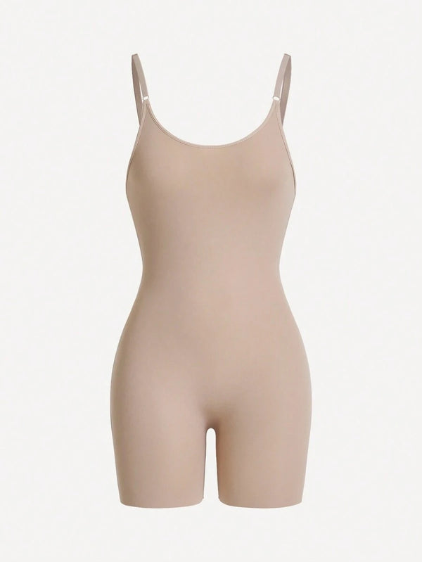 Solid Color Sleeveless Bodysuit