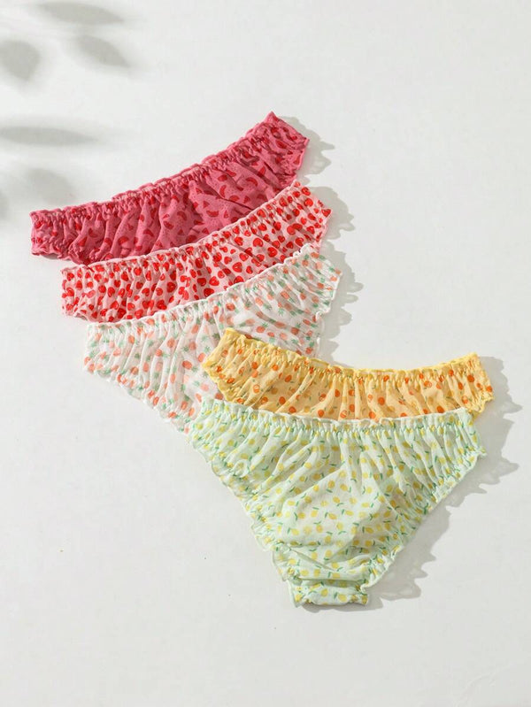 Vintage Fruit Triangle Panty Set