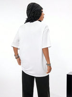 Lips Graphic Oversized Streetwear Tee - 2