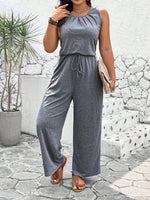 Plus Size Sleeveless Jumpsuit - 1