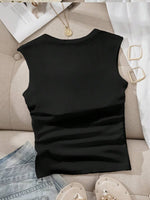 Plus Size Thick Strap Tank Top Set - 4