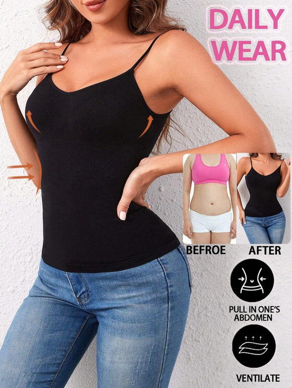 Solid Color Slimming Camisole Top