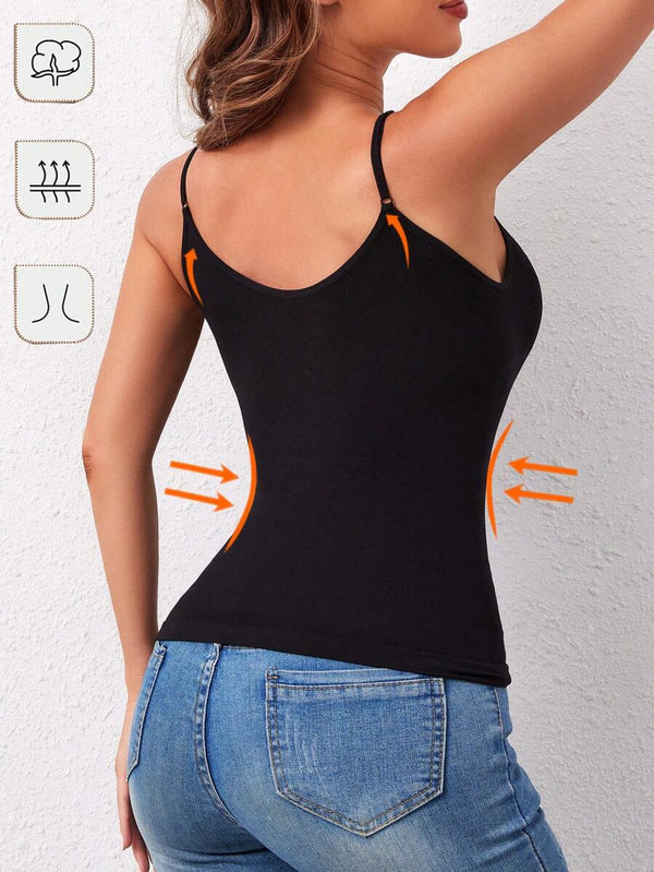 Solid Color Slimming Camisole Top