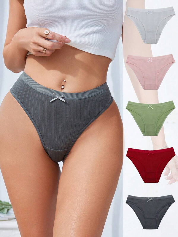 Plain Triangle Panty Set