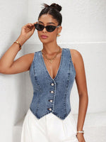 Denim Vest Top - 4