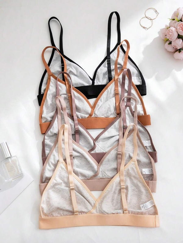 Solid Color Wireless Bra