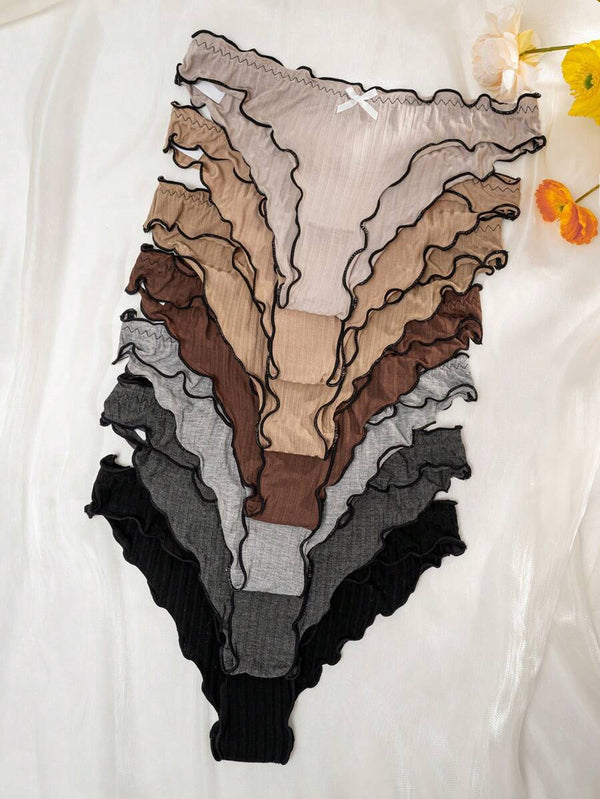 Bow Decorated Panties Set