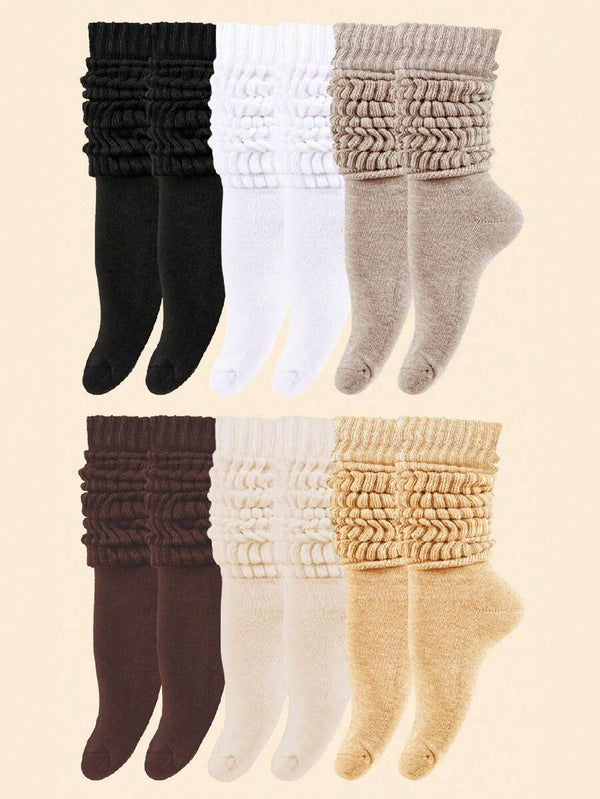 Slouchy Knit Scrunch Crew Socks