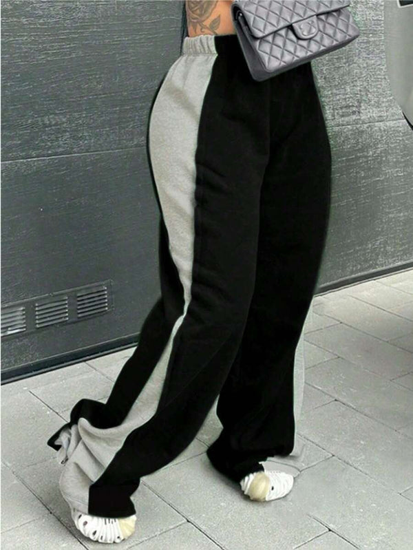 Plus Size Colorblock Sweatpants