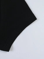 Solid Color Crew Neck T-Shirt - 4