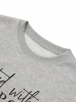 Preppy Print Sweatshirt - 3