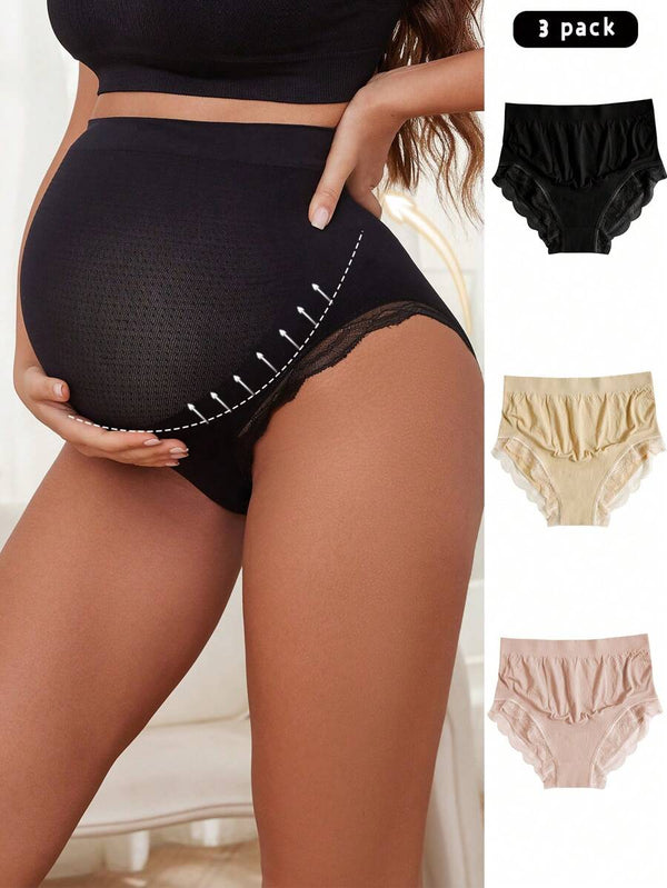 Seamless Maternity High-Waist Panty Set