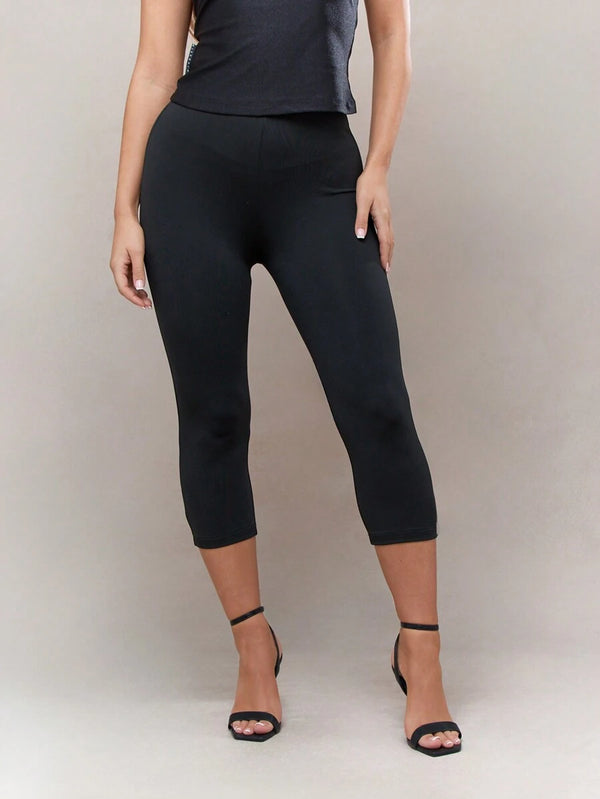 High Leg Capri Street Leggings