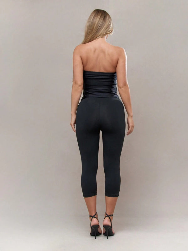 High Leg Capri Street Leggings