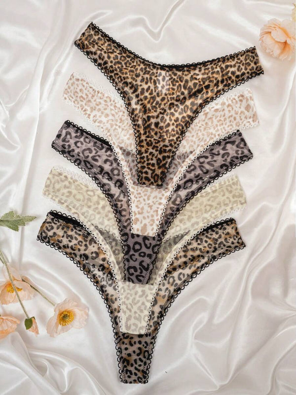 Classic Animal Print Thong Set