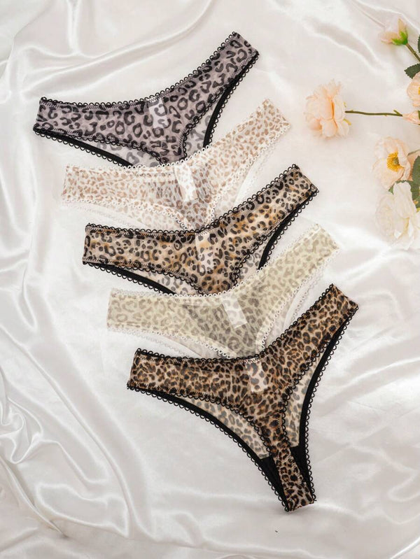 Classic Animal Print Thong Set