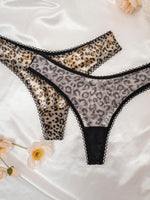 Classic Animal Print Thong Set - 3
