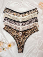 Classic Animal Print Thong Set - 5