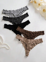 Casual Ruffle Edge Thong Set - 2