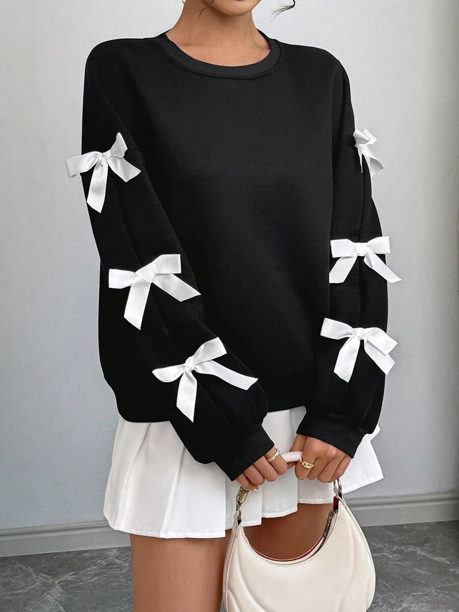 Bow Decor Hoodie
