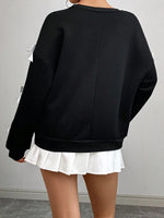 Bow Decor Hoodie - 2