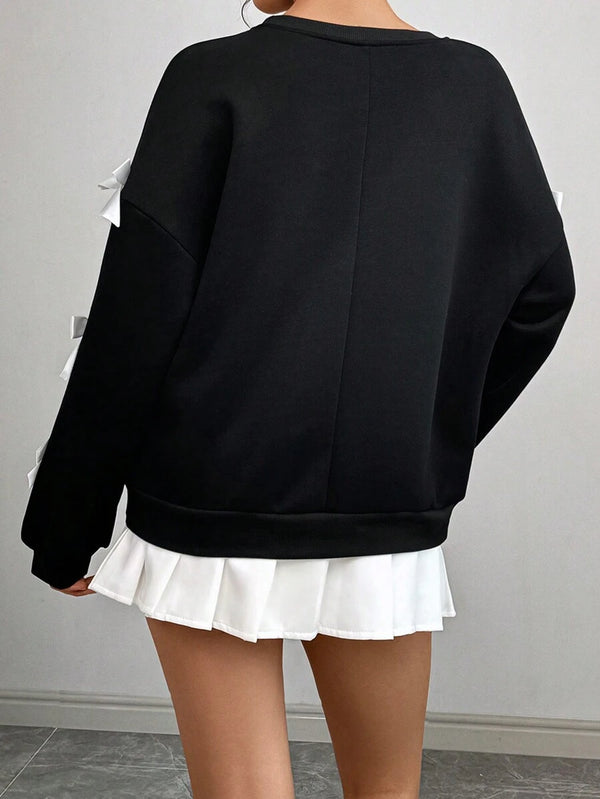 Bow Decor Hoodie