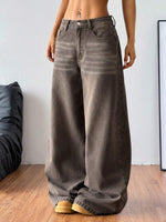 Pocketed Wide-Leg Jeans - 4