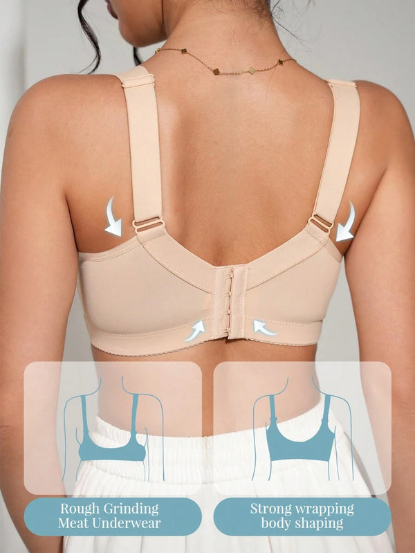 Lace Trim Wireless Padded Bra