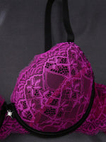 Romantic Lace Underwire Bra Set - 5