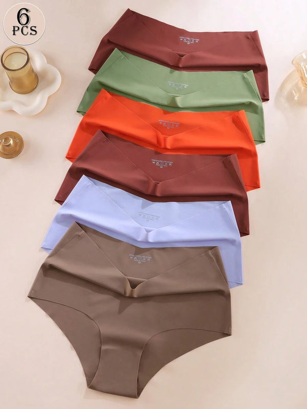 High-Waist Seamless Ice Silk Briefs
