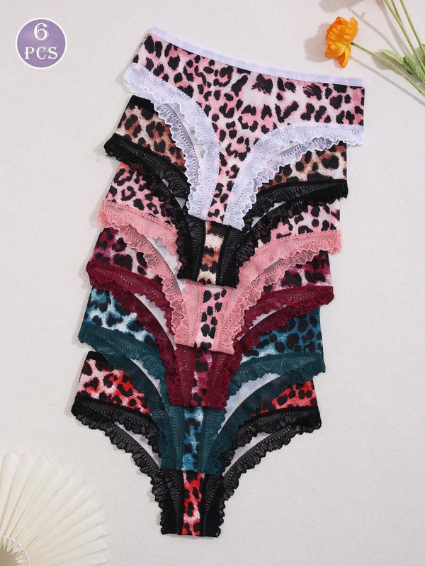 Leopard Lace Low-Waist Bikini