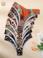 Leopard Print Seamless Panty Set - 1