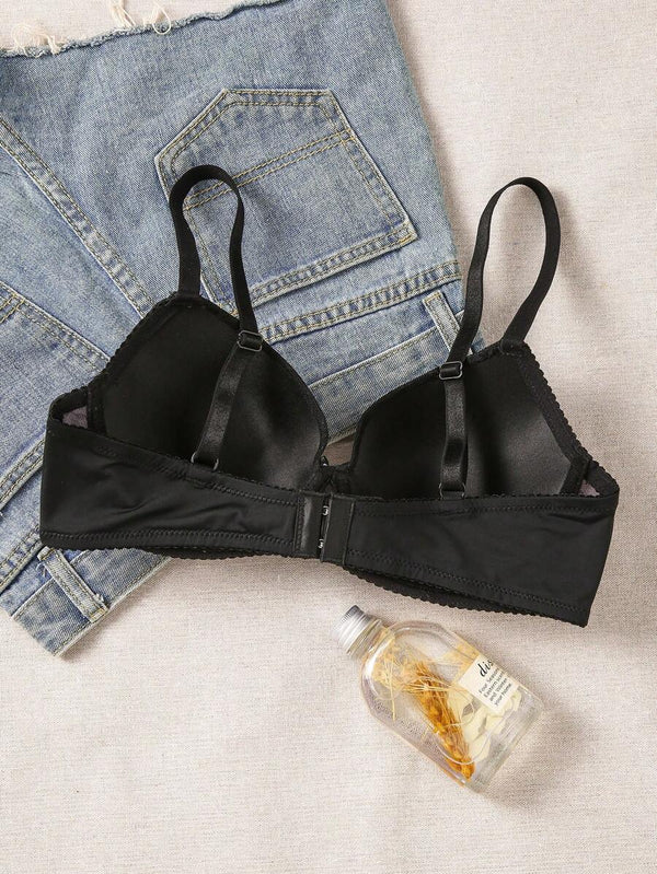 Lace Underwire Push-Up Bra