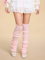 Kawaii Long Knitted Leg Warmers - 2