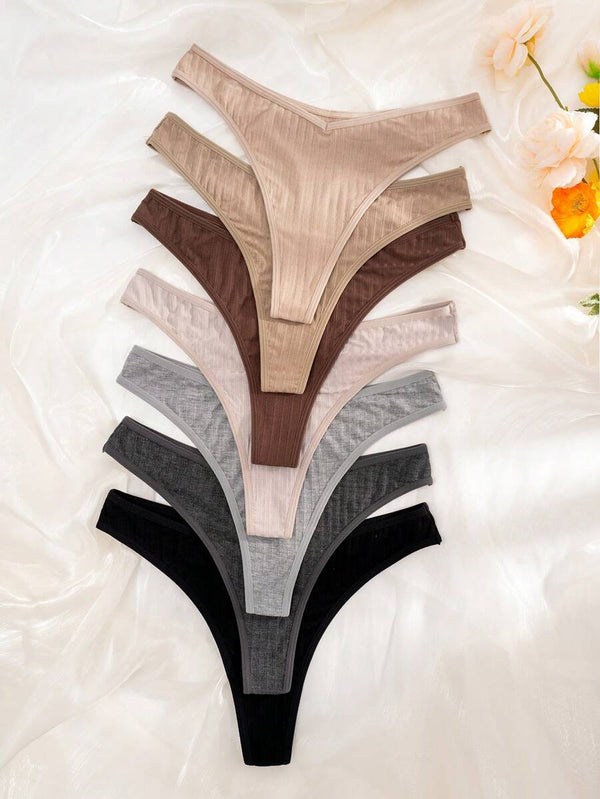 Comfortable V-String Thong Set