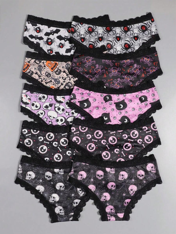 Gothic Halloween Panty Set
